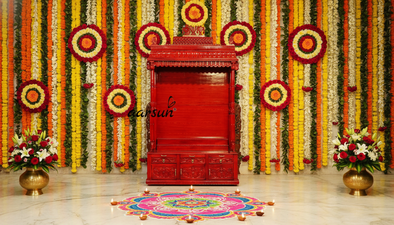 Modern Mandir Designs with Traditional Touch